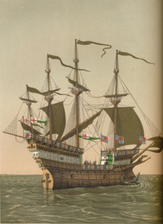 The 'Great Harry', c1520, (1849).  Creator: Kellerhoven.
