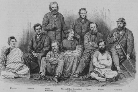 'Captain Cameron and the other Abyssinian Captives', c1864. Creator: Unknown.