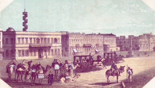 'Square in Alexandria', 19th century? Creator: Unknown.