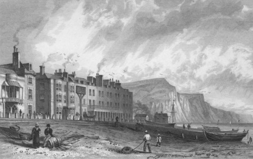 'The York Hotel, and Library, Sidmouth', 1832. Creator: P Heath.
