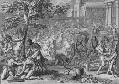 'Festin a L'Honneur du Soleil, le jour du grand Ramy', 1723.  Creator: Bernard Picart.