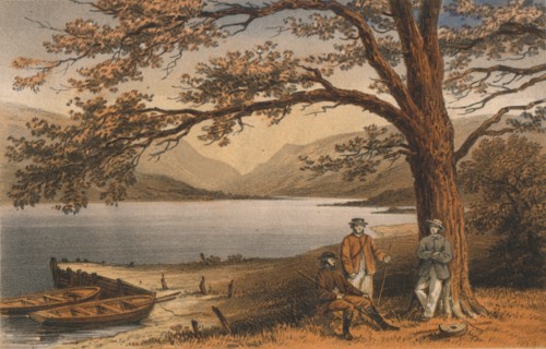 'The Lake of the Pleasant Retreat. Llyn Mwyngyl, from Tal-y-Llyn', 19th century. Creator: Hanhart.