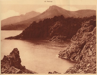 'View of Aurelius peak and  Cap Roux, Le Trayas', 1930. Creator: Unknown.