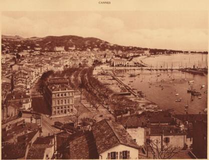 'View taken from the Mont Chevalier, Cannes', 1930. Creator: Unknown.