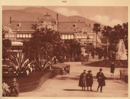 'The Gardens and the Casino, Nice', 1930. Creator: Unknown.