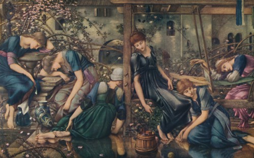 'The Briar Rose; The Garden Court', c1890, (1922). Creator: Sir Edward Coley Burne-Jones.