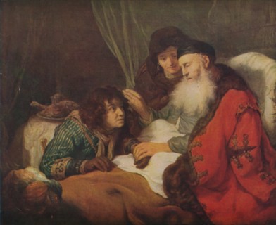 'Isaac Blessing Jacob', c1638, (1914). Creator: Govaert Flinck.