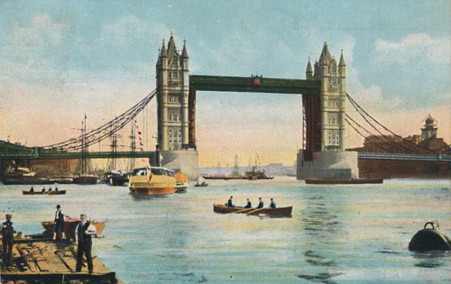 'London - Tower Bridge', 1908. Creator: Unknown.