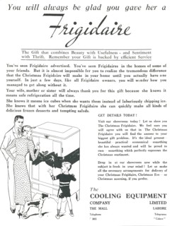 Advertisement for 'Frigidaire' fridges, 1936. Creator: Unknown.
