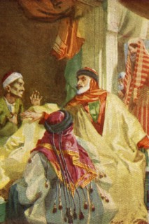 'A Palestine Bazaar - Luke xxii. 36', c1924. Creators: James Clark, Henry A Harper.