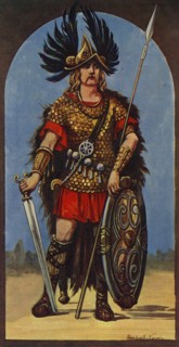 'Hengist, Chief of the Angles (A.D. 449)', 1924. Creator: Herbert Norris.