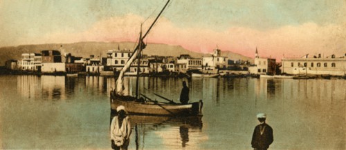 'Suez - View of the toun during high waters', c1918-c1939. Creator: Unknown.