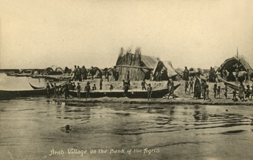 'Arab Village on the Bank of the Tigris', c1918-c1939. Creator: Unknown.