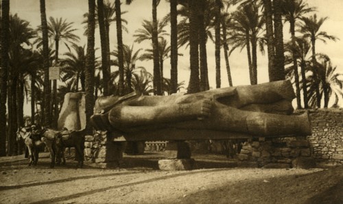 'Memphis - The Colossal Statue of Rameses II', c1918-c1939. Creator: Unknown.