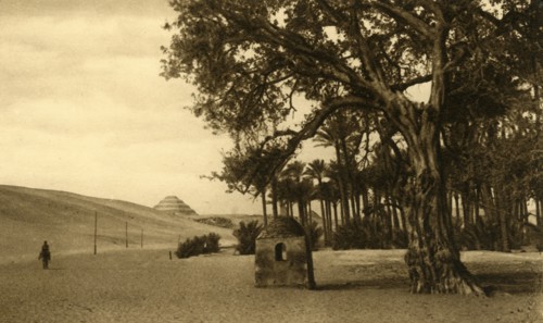 'Saqqara - The Step Pyramid seen from the Sycomore', c1918-c1939. Creator: Unknown.