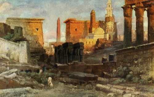 'Luxor. Temples', c1918-c1939. Creator: Unknown.