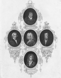 Medallion portraits of British composers, (early-mid 19th century).