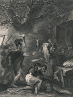 'The Massacre of the Druids', (mid 19th century).  Creator: J Rogers.