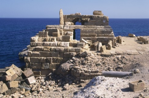 Lighthouse, Leptis Magna, Libya.