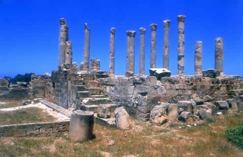 Palace of Columns, Tolmeita, Libya.