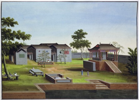 Garden scene, China, c1820-1840. Artist: Unknown