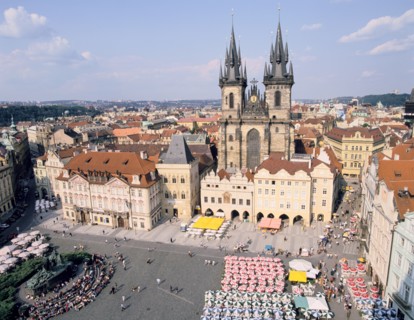 Old Town Square and Tyn Church, Prague, Czech Rebublic