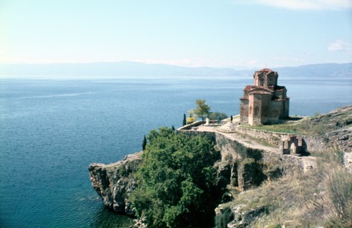 Church of St John the Divine, Kaneo, Lake Ohrid, Macedonia