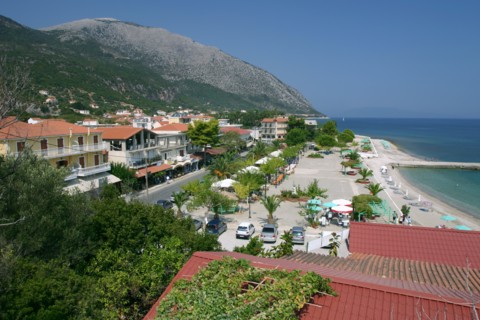 Seafront at Poros, Kefalonia, Greece