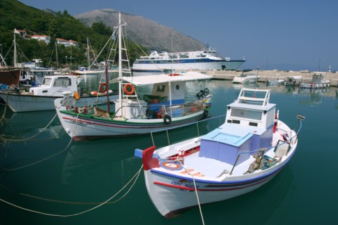 Harbour of Poros, Kefalonia, Greece