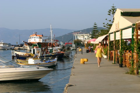 Waterfront at Sami, Kefalonia, Greece