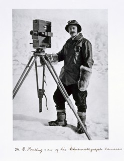 Herbert Ponting, British photographer, in the Antarctic, 1910-1912. Artist: Unknown