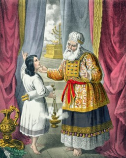 Eli questioning Samuel regarding his vision, 1870s. Artist: Siegfried Detlev Bendixen