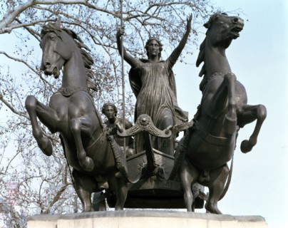 Statue of Boadicea, Thames Embankment, London. Artist: Unknown