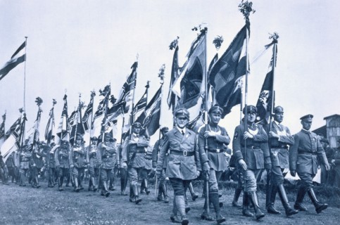 Parade of the Banner Company of the 'Steel Helmets', Berleburg, Germany, 18-19 June 1932. Artist: Unknown