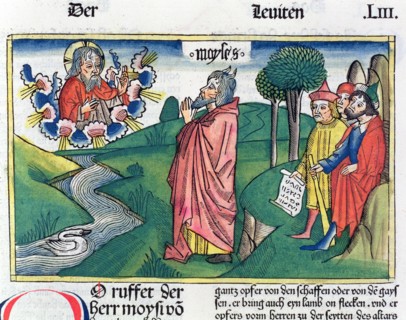 Leviticus 1:1-7: the Law of Offerings. Artist: Unknown