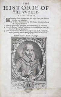 Title page from The Historie of the World by Sir Walter Raleigh, 17th century. Artist: Simon de Passe