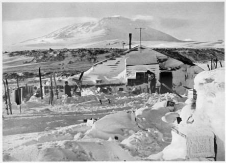 'In Winter Quarters Working on Maps and Records', Antarctica, 1911-1912. Artist: Herbert Ponting