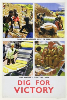 'Dig for Victory', propaganda poster for Britain's African colonies, c1940. Artist: Unknown