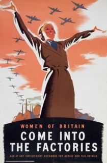 'Women of Britain Come into the Factories', c1940. Artist: Unknown