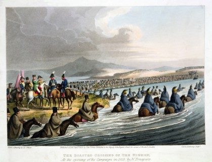 French troops invading Russia, 1812 (1817). Artist: Matthew Dubourg