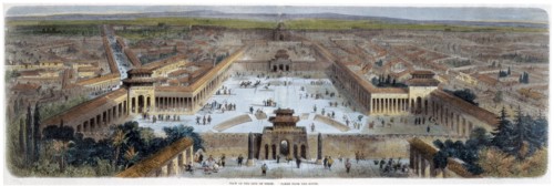 'View of the City of Peking Taken from the South', China, mid 19th century. Artist: Adolphe Rouargue