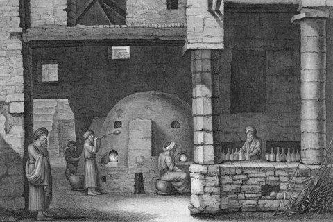'The Glass Bottle Maker', 1922. Artist: Unknown