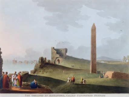 'The Obelisks at Alexandria, called Cleopatra's Needles', Egypt, 1802. Artist: Thomas Milton
