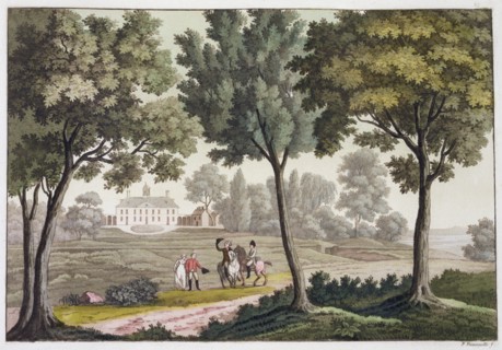 George Washington's House at Mount Vernon, Virginia, USA, c1820-1839. Artist: Paolo Fumagalli