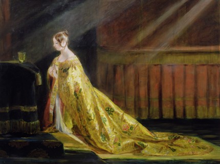 'Queen Victoria in her Coronation Robe', 1838. Artist: Charles Robert Leslie