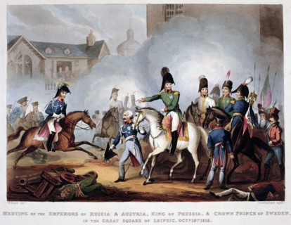 The Allied commanders at Leipzig, 1813 (1815). Artist: Thomas Sutherland
