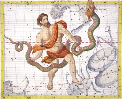 Constellation of Ophiucus, 1729. Artist: Unknown
