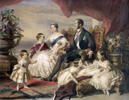 'Queen Victoria and Prince Albert with Five of their Children', 1846. Artist: Unknown