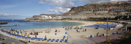 Playa de los Amadores, Gran Canaria, Canary Islands, Spain.