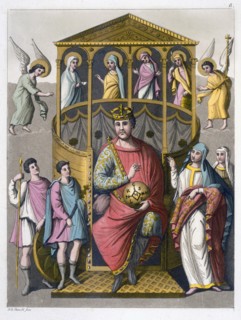 Charles II, the Bald, 9th century Frankish king and Holy Roman Emperor, (c1820-1839). Artist: C Botticella